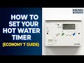 Secure Electronic 7: Set Horstmann Timer for hot water