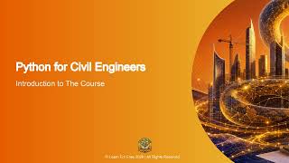 Python for Civil Engineers | 01A