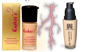 Kashees eventone high coverage foundation Vs MM Silk foundation