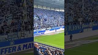 🔵⚪️ KSC Fans begeistern Stadion mit Badnerlied im Spiel gegen S04 🔵⚪️🏟