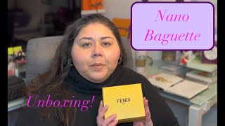 Unboxing Fendi Nano Baguette!  Rebag preloved!