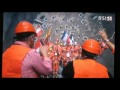 percement du tunnel du gothard en suisse