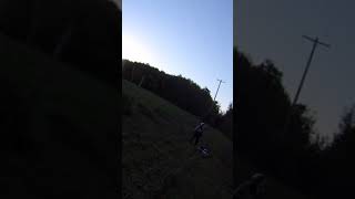 9 Year Old Wipes Out On TTR 50 Dirt Bike