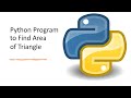Write a Python program that will accept the base and height of a triangle and compute the area