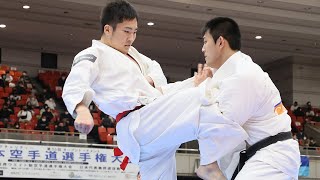 【新極真会】第53回全日本大会　男子４回戦　多田vs岡田　SHINKYOKUSHINKAI KARATE