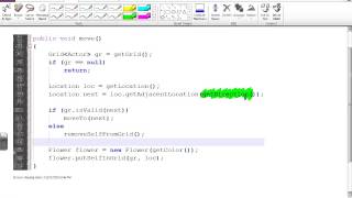 GridWorld Bug Class - move Method