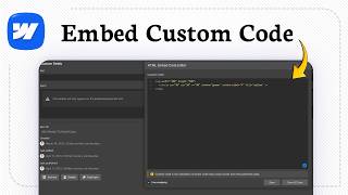 How to Embed HTML Code in Webflow (Custom Code Block)