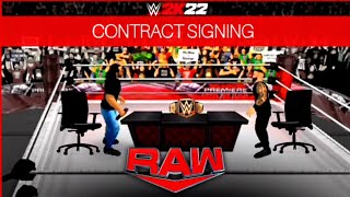 CONTRACT SIGNING! WR3D RAW career mode | Last Monday night Raw of 2022 | Last RAW before DAY 1 PPV