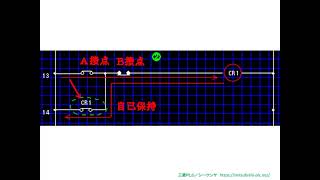 三菱PLC／シーケンサ・ラーニング（動画講座）自己保持回路（ホールド回路）　シーケンスの基本の形