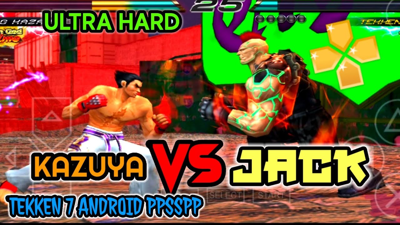 [ULTRA HARD] KAZUYA VS JACK GAMEPLAY TEKKEN GLOBAL MOD S3 ANDROID ...