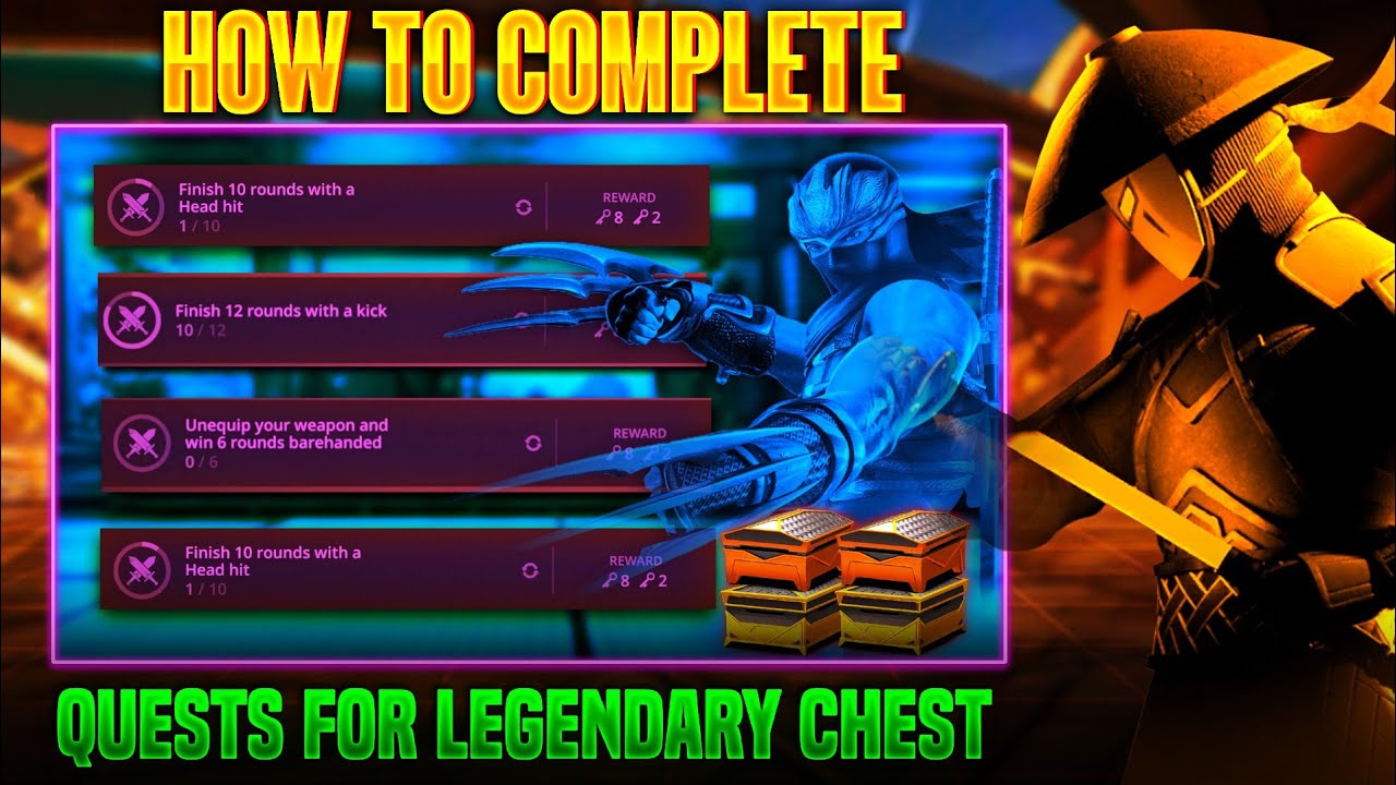 How To Complete Quests In Shadow Fight 3 How To Get Legendary Chest In