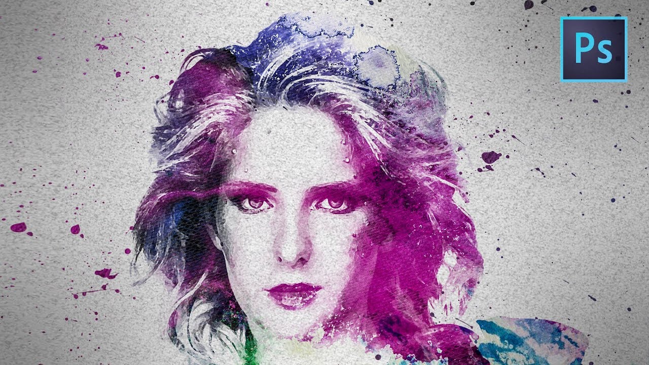 Как сделать из фотографии акварельный рисунок в фотошопе