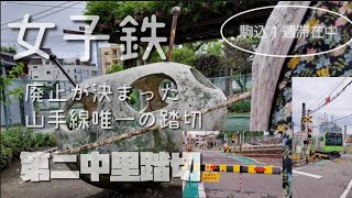 【女子鉄旅】廃止が決まった山手線唯一の踏切 第二中里踏切 朝散歩