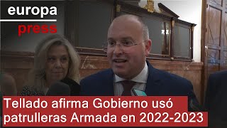 Tellado dice que el propio Gobierno usó patrulleras de la Armada en 2022 y 2023