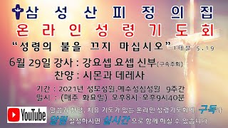 삼성산피정의집6월29일 온라인 성령기도회 (강사 강요셉 요셉 신부)