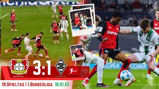 LEVERKUSEN vs. GLADBACH HIGHLIGHTS⚽️Wirtz eiskalt-Fohlen verlieren bei der Werkself🔥💯