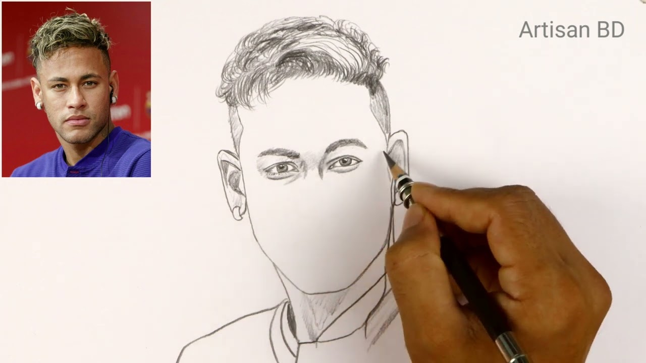 Neymar Face Drawing Easy At Amy Peters Blog