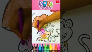 Dora the explorer drawing coloring painting shorts Dora buji Coloring Dora buji drawing#shorts #dora