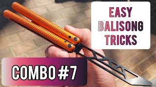 Combo #7 Balisong Tutorial! EASY BUTTERFLY KNIFE TRICKS