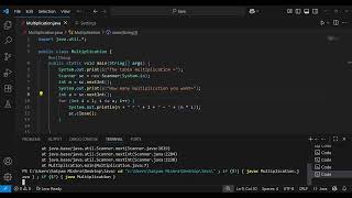 "Java Coding Tutorial: Build a Multiplication Table with Scanner & Loops"#like and subscibe#java