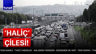 Haliç Köprüsü'ndeki çalışma trafiği felç etti! İstanbullunun çilesi bitmiyor!