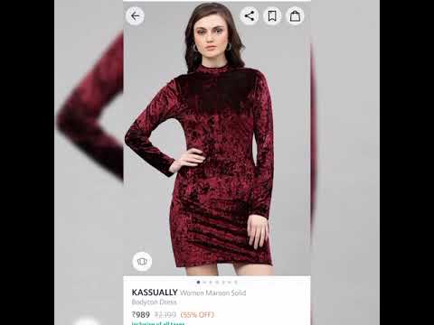 Vestidos de mujer Myntra‍️