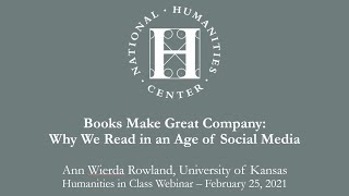Books Make Great Company: Why We Read in an Age of Social Media