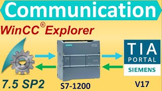 WinCC Explorer Communication with S7-1200 PLC | Momentary Button in  WINCC Explorer v7.5 SP2 - Hindi