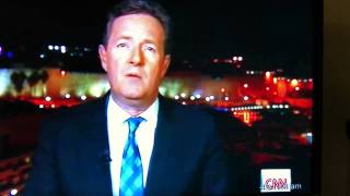 Piers Morgan Blooper - CNN leaves camera On Air