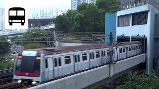 MTR M-Train EMU - Exiting Kwun Tong Line Tunnel