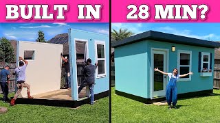 Build A House In 28 MINUTES?? SNAP Together Homes