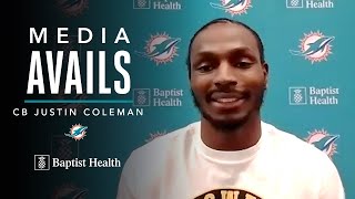 CB Justin Coleman Meets With the Media | 2021 Dolphins Free Agency