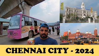 CITYBUS MADRAS | Koyambedu to old madras Broadway bustand വരെ പോവുന്ന ബസിൽ കേറി chennai city കാണാം