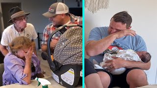 Grandparents Meet Grandchild for the First Time. Emotional Surprises 😭😭😭