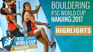 IFSC Climbing World Cup Nanjing 2017 - Bouldering Highlights