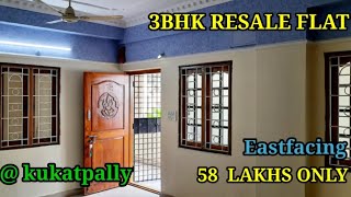 3bhk Resale flat ||1375sft || East facing ||in kukatpally #home #house #viral