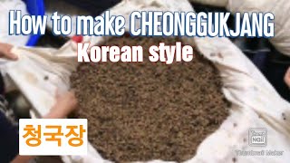 HOW TO MAKE  CHEONGGUKJANG KOREAN STYLE (청국장)