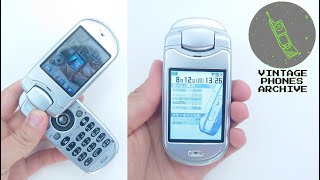 Panasonic DoCoMo P506iC - Twist design flip phone \u0026 the first NFC phone