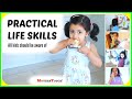 PRACTICAL LIFE Skills and Activities for Kids ( 3-4-5 year old ) |  Skills and Milestones