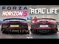 FORZA HORIZON 5 vs REAL LIFE Car Exhaust SOUNDS Direct Comparison! 🔊 *PART 2*