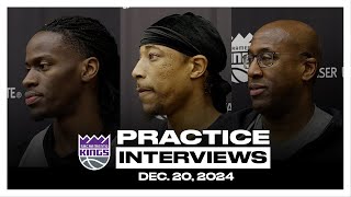 DeMar DeRozan, Keon Ellis & Coach Brown | Practice Interviews 12.20.24