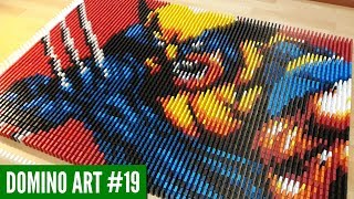 WOLVERINE MADE FROM 4,000 DOMINOES | Domino Art #19