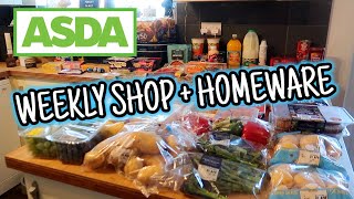 ASDA GROCERY HAUL \u0026 WEEKLY MEAL PLAN 💙