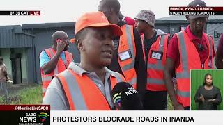 National Shutdown | Community members protect Dube Village Mall in Inanda, KZN