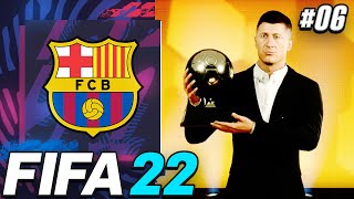 LEWANDOWSKI WINS BALLON D'OR!!! MESSI ROBBED!!😱 - FIFA 22 Barcelona Career Mode EP6