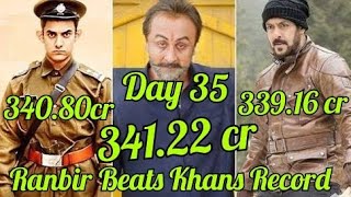 Sanju Box Office Collection Day 35 l Becomes 3rd Highest Grosser In Bollywood By Beating PK & TZH