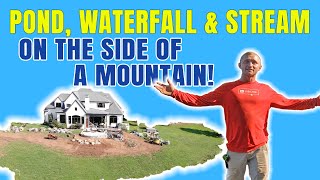 Pond And Waterfall On The Side Of A Mountain! - Part 1