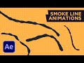 Create Simple SMOKE LINES In After Effects | Line Path Animation Tutorial