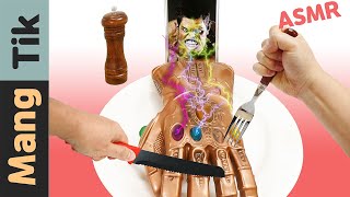 Eating Avengers INFINITY Gauntlet ASMR 어벤져스 인피니티 건틀렛 먹방 | Kluna Tik Style | Mang Tik 망틱 mukbang