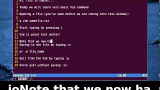 Vim Tutorial - How to Open Save Quit from a File